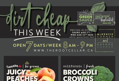 The Root Cellar Flyer August 7 to 13