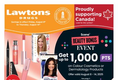 Lawtons Drugs Flyer August 8 to 14