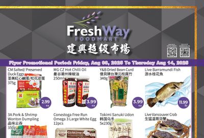FreshWay Foodmart Flyer August 8 to 14