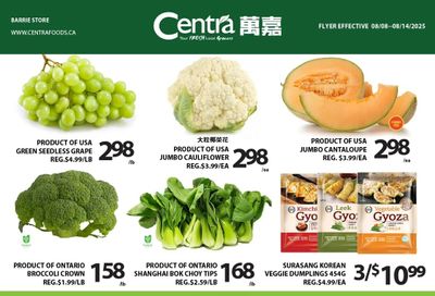 Centra Foods (Barrie) Flyer August 8 to 14