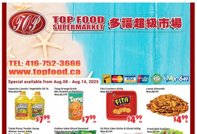 Top Food Supermarket Flyer August 8 to 14