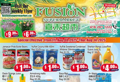 Fusion Supermarket Flyer August 8 to 14