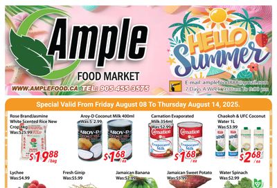 Ample Food Market (Brampton) Flyer August 8 to 14