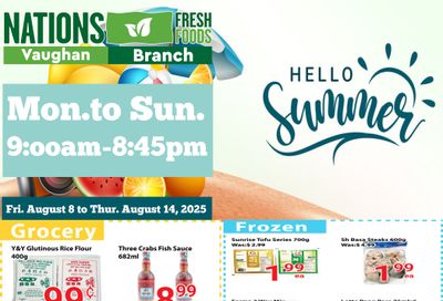 Nations Fresh Foods (Vaughan) Flyer August 8 to 14