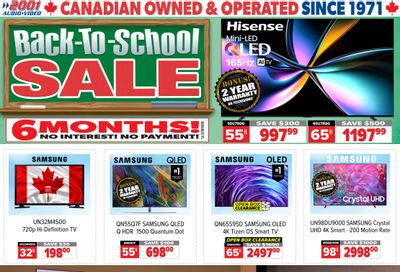 2001 Audio Video Flyer August 8 to 14