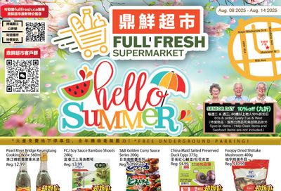 Full Fresh Supermarket Flyer August 8 to 14
