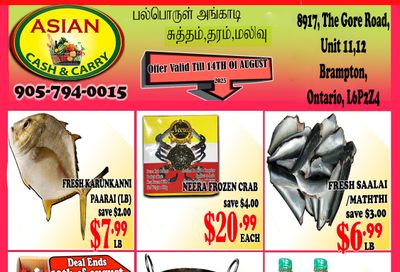Asian Cash & Carry Flyer August 8 to 14
