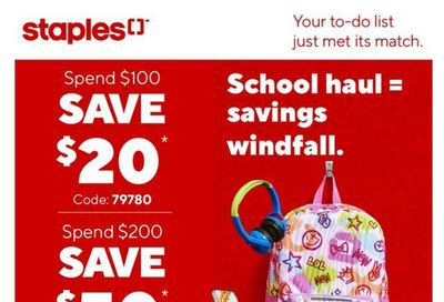 Staples Flyer August 8 to 14