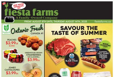 Fiesta Farms Flyer August 8 to 14