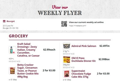 Mike Dean Local Grocer Flyer August 8 to 14