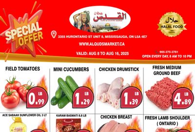 Al-Quds Supermarket Flyer August 8 to 14