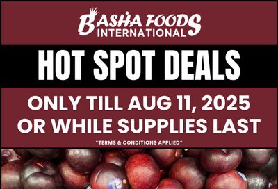 Basha Foods International Weekend Deals Flyer August 8 to 11
