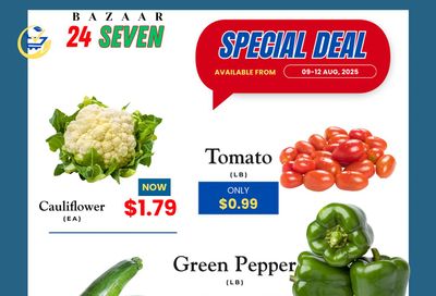 Bazaar 24 Seven Flyer August 9 to 12