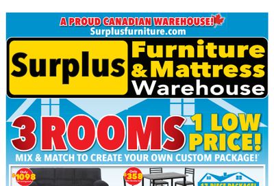 Surplus Furniture & Mattress Warehouse (St. John's, Corner Brook, Grand Falls Windsor) Flyer August 11 to 24