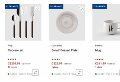 Villeroy & Boch Canada: Summer Send-Off Sale up to 50% off + Clearance up to 70% off + Free Shipping