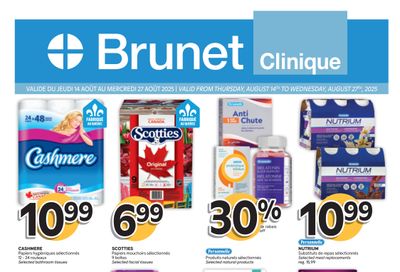 Brunet Clinique Flyer August 14 to 27