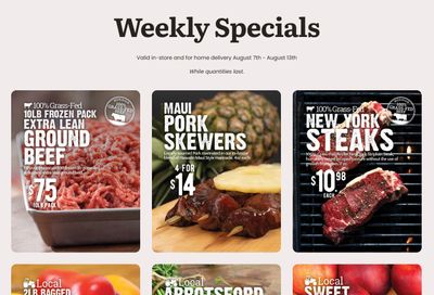 Meridian Farm Market Flyer August 7 to 13