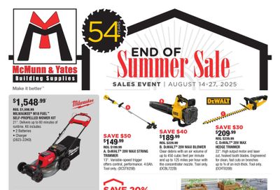 McMunn & Yates Building Supplies Flyer August 14 to 27