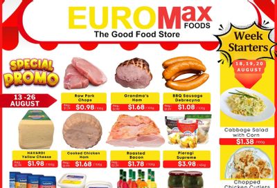 EuroMax Foods Bi-Weekly Flyer August 13 to 26