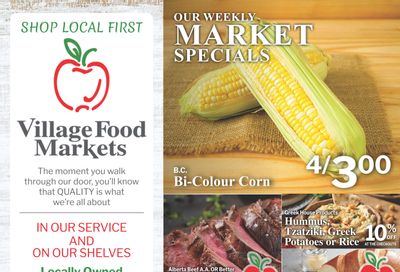 Village Food Markets Flyer August 13 to 19