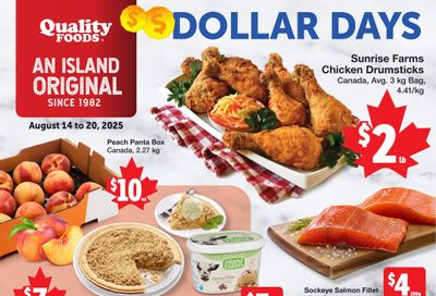 Quality Foods Flyer August 14 to 20