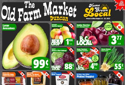 The Old Farm Market (Duncan) Flyer August 14 to 20