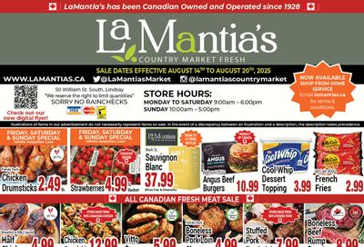 LaMantia's Flyer August 14 to 20