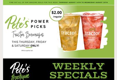 Pete's Fine Foods Flyer August 14 to 20