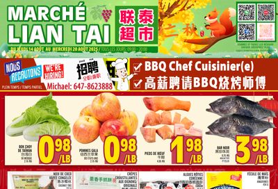 Marche Lian Tai Flyer August 14 to 20