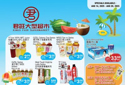 Kings Fair Supermarket Flyer August 14 to 20