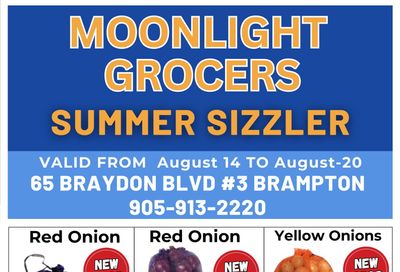 Moonlight Grocers Flyer August 14 to 20
