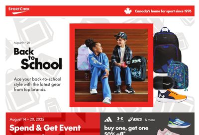 Sport Chek Flyer August 14 to 20