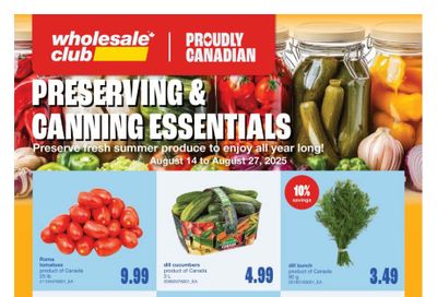 Wholesale Club (ON) Flyer August 14 to 27