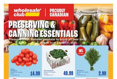 Wholesale Club (West) Flyer August 14 to 27