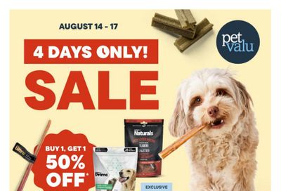 Pet Valu Flyer August 14 to 17