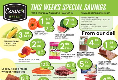 Cousin's Market Flyer August 14 to 19