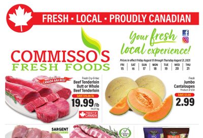 Commisso's Fresh Foods Flyer August 15 to 21
