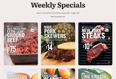 Meridian Farm Market Flyer August 14 to 20