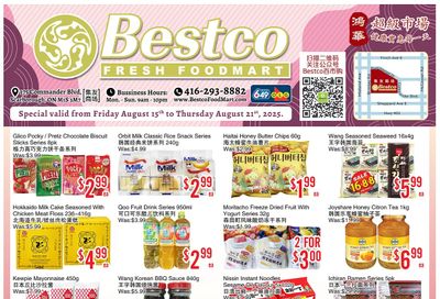 BestCo Food Mart (Scarborough) Flyer August 15 to 21