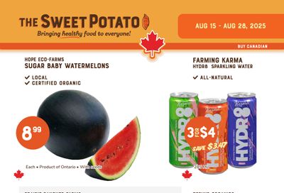 The Sweet Potato Flyer August 15 to 28