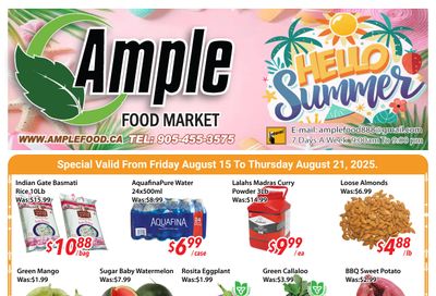 Ample Food Market (Brampton) Flyer August 15 to 21