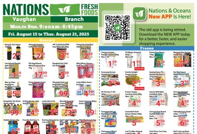 Nations Fresh Foods (Vaughan) Flyer August 15 to 21