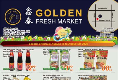 Golden Fresh Market Flyer August 15 to 21