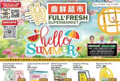 Full Fresh Supermarket Flyer August 15 to 21