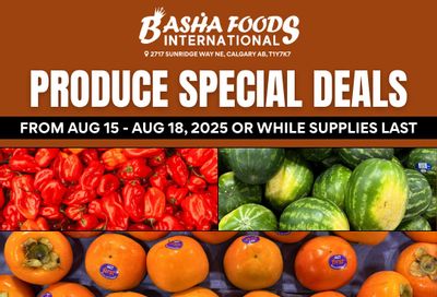 Basha Foods International Weekend Deals Flyer August 15 to 18