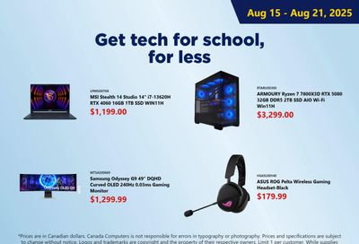 Canada Computers Flyer August 15 to 21