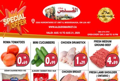 Al-Quds Supermarket Flyer August 15 to 21