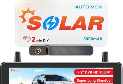 Amazon Canada Deals: Save 15% on AUTO-VOX 7.2″ DVR Solar Wireless Backup Camera + More