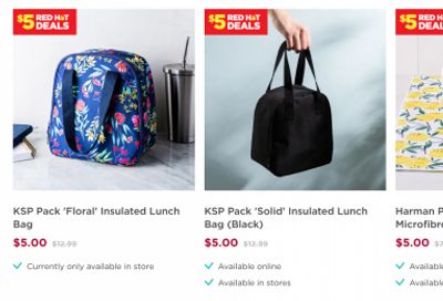 Kitchen Stuff Plus Canada $5 Red Hot Deals are Back + Back to School Sale up to 60% off