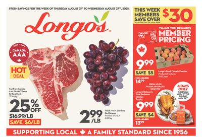 Longo's Flyer August 21 to 27